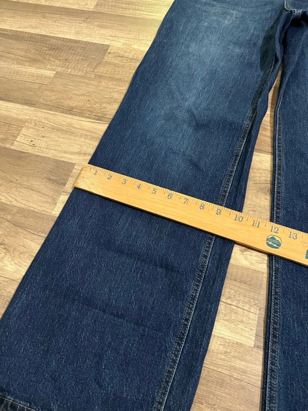 H&M Woman’s Dark Wash Comfy Wide Leg Denim Jeans Size 10